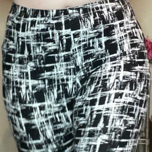 Black and white leggings